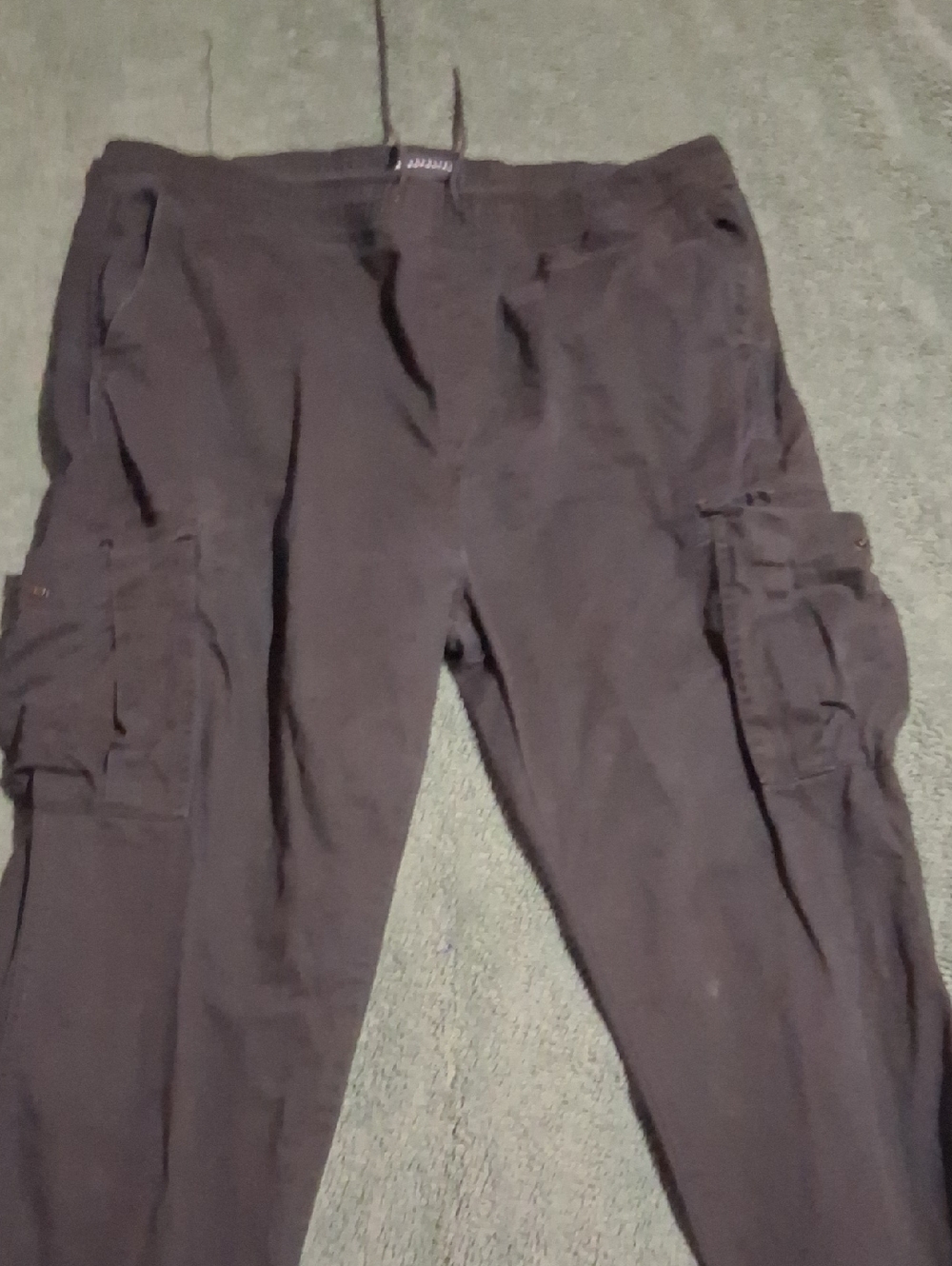 Aeropostale Men's Black Cargo Jogger Pants